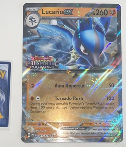 Pokemon Lucario SELLADO JUMBO Promo Prismatic Evolutions Colección Premium X7 - Imagen 1 de 1