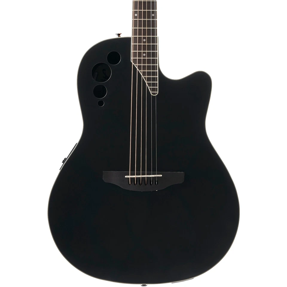 Ovation Ae44-5s Applause Elite Mid-depth Acoustic Guitar Black Satin