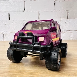 Remco Toys Heavy Metal Aero Van Purple Red Yellow 4x4 10cm Diecast - Picture 1 of 17
