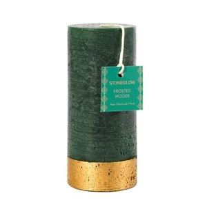 Stoneglow Candles Scented Tall Pillar Candle Frosted Woods (Pear Patchouli, M... - Picture 1 of 5