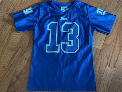 Camiseta de fútbol brillante para niñas Odell Beckham OBJ NY Giants juvenil mediana 10-12 Foto 1 de 4