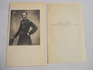 1921 General W. T. Sherman Bürgerkrieg illustrierte Seite Foto von Brady - Bild 1 von 1