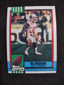 Tarjeta de fútbol americano Topps 1990 #442 Vai Sikahema - Cardenales de San Luis  - Imagen 1 de 2