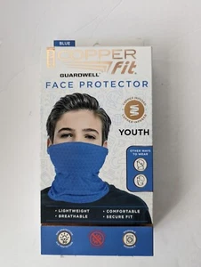 Youth Blue Guardwell Copper Fit Gator Mask Face Protector Kids School Anti-Odor - Picture 1 of 9