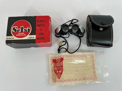 VINTAGE SELSI LIGHTWEIGHT MINI FIELD BINOCULAR 6x15 Opera Glasses With Box - Image 1 of 4