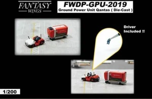 Ground Power Unit Set (Qantas) Scale 1:200 Diecast Fantasywings FWDP-GPU-2019 - Picture 1 of 1