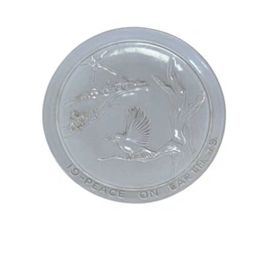 Frankoma 1975 Peace on Earth Plate Signed Joniece Frank Nativity Plate Christmas - Picture 1 of 5