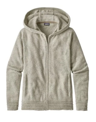 Patagonia Womens S Gray 100% Cashmere Hoody Hoodie Full Zip Sweater 50520 - Image 1 of 4