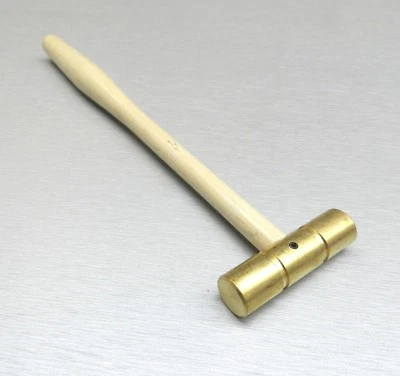 Brass Mallet 2" Brass Hammer Flat Face Jewelry Making Hammer Craft Metal Working - Image 1 of 4