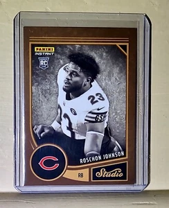 Roschon Johnson 2023 Panini NFL Studio Rookies #17 Rookie Card 1/370 - Picture 1 of 2
