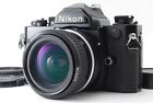 Nikon Fm 35Mm Película Slr Cámara Negro Cuerpo Con / 28Mm F/2.8 Lente De Japón F