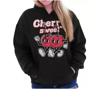 Vintage Retro Kawaii Cherry Sweet Cartoon Womens Hooded Sweatshirts Hoodies - Picture 1 of 6