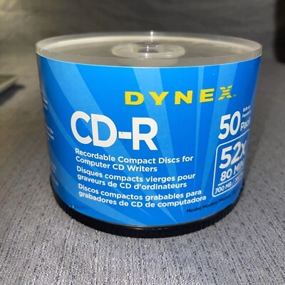Dynex CD-R 50 Discs 80 Min 700MB Brand New - Image 1 of 3