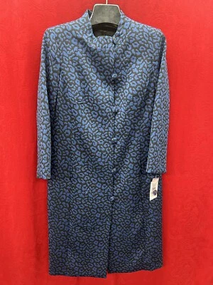 ALBERT NIPON DRESS SUIT/NEW WITH TAG/RETAIL$280/SIZE 16/LENGTH39"/BLUE BLACK - Image 1 of 4