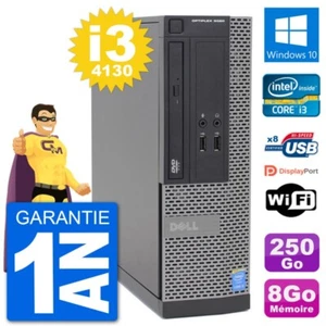 PC Dell Optiplex 3020 SFF i3-4130 RAM 8Go Festplatte 250Go Windows 10 Wifi - Bild 1 von 3