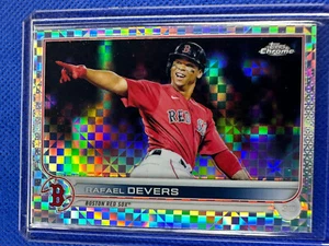 2022 #171 Rafael Devers Topps Chrome Baseball X-Fractor Boston Red Sox - Picture 1 of 2