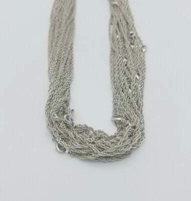 Großhandel Viele 24 Stücke 14 Karat Weiß Vergoldet 20 " Seil Halsketten - Bild 1 von 3