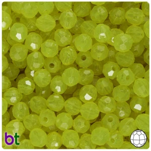 BeadTin Glow 8mm Faceted Round Plastic Craft Beads (450pcs) - Color choice - Picture 1 of 10