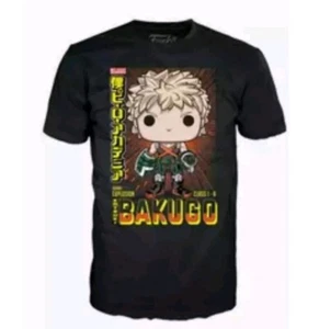 My Hero Academia Shirt Bakugo Size Medium Funko Pop NEW - Picture 1 of 6