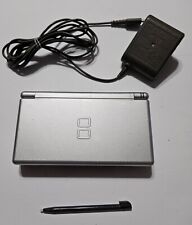Nintendo DS Lite Silver Console USG-001 USA W/ Charger & Stylus Tested