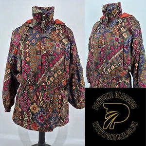 Vintage Courmayeur Ski Jacket M/L made in Japan Tribal Pattern - Picture 1 of 8