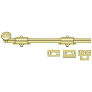 Deltana 12SB3 12SB3 12" Surface Bolt - Polished Brass - Picture 1 of 3