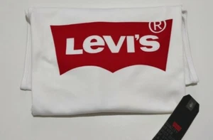 Chaleco para hombre Levi's ala de murciélago gráfico rojo logotipo camiseta sin mangas en blanco talla S, M,L - Imagen 1 de 7
