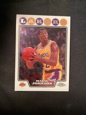 2008-09 Topps Chrome Magic Johnson Los Angeles Lakers #171.          MB8