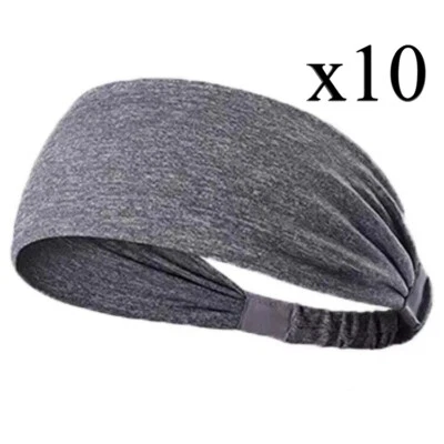 10 x Sports обруч против пота группы работает йога эластичной головы группы мужчин женщин - Изображение 1 из 4