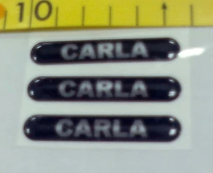 Logo Fregio con Nome in Resina 3 pezzi CARLA - Bild 1 von 1