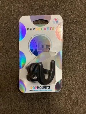 PopSocket and PopMount 2 Car Mount Vent Clip Black - Image 1 of 2
