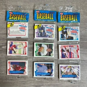 VTG 1990 Fleer Baseball Unopened 3 Rack Packs Limited Edition MLB - Picture 1 of 6