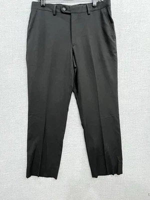Pantalones Kenneth Cole Para Hombre 33x30 Awear2 Vestido Elastizado Separado Negro Plisado Plano Foto 1 de 4
