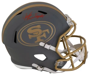 Casco réplica tamaño completo firmado por John Taylor 49ers Slate Riddell - (certificado de autenticidad Schwartz) - Imagen 1 de 1