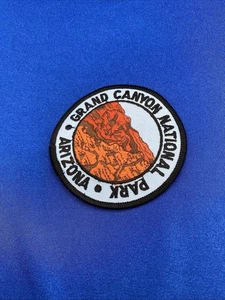 Grand Canyon National Park Blue Black Round Embroidered Souvenir Patch Badge - Picture 1 of 1