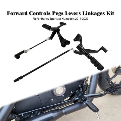 Forward Controls Kit Pegs Levers Linkages For Harley Sportster XL 883 1200 14-22 - Image 1 of 4