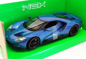 Coche modelo Welly 24082W escala 1/24-27 - Ford GT 2017 - azul - Imagen 1 de 4