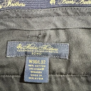 Pantalones chinos Brooks Brothers SoHo Fit elásticos Clark Advantage para hombre talla 36x32 - Imagen 1 de 6