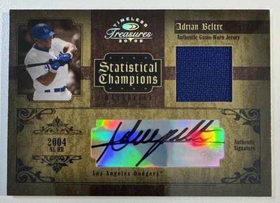 2005 Donruss Timeless Treasures Adrian Beltre Statistical Champions Auto #/25 - Image 1 of 2
