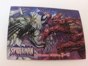 SPIDER-MAN CLASSICS VENOM VS CARNAGE 2001 MARVEL Cool Trading 3D Card Fan Gift - Picture 1 of 1
