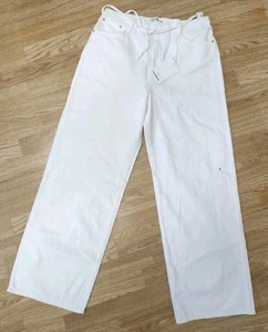 PULL & BEAR Buggy Fit Hose UK10 weiß NEU!!! - Bild 1 von 6