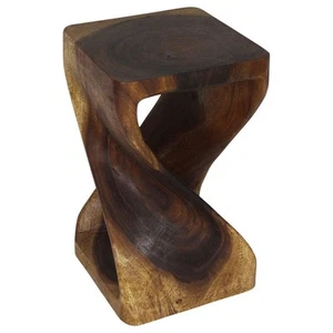 Haussmann Original Twist Stool – Walnut Oil Finish | 12x12x20” - Picture 1 of 7