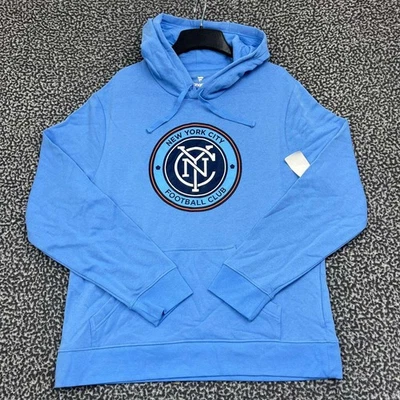 New York City FC Hoodie Women Large Blue Fanatics Pullover Long Sleeve New L - Image 1 of 4