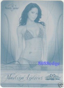 2008 BENCHWARMER PRINTING PLATE: MARTINA ANDREWS #2/2
