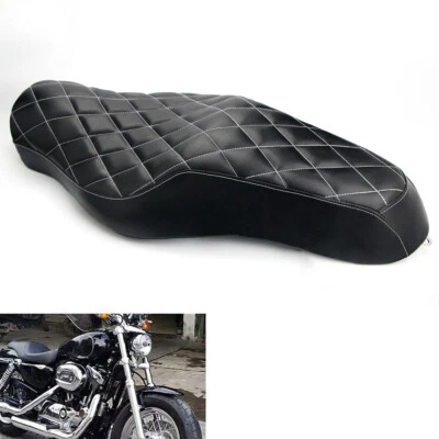 Driver Passenger Two Up Seat Black For Harley Sportster 883 1200 XL1200T Iron 48 - Изображение 1 из 4