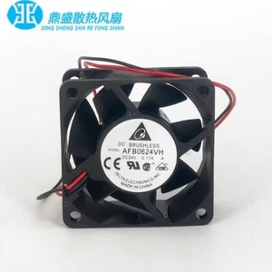 DELTA AFB0624VH 6025 DC24V 0.17A 6CM 2-Pin Inverter Cooling Fan - Picture 1 of 5