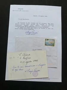 SERGIO GORETTI (†2012) Bischof Italien signed signiertes Konvolut von 2001 - Picture 1 of 2