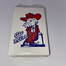 Rare Vintage Colonel Reb OLE MISS REBELS Deck Of Playing Cards. Unopened Seal￼ed