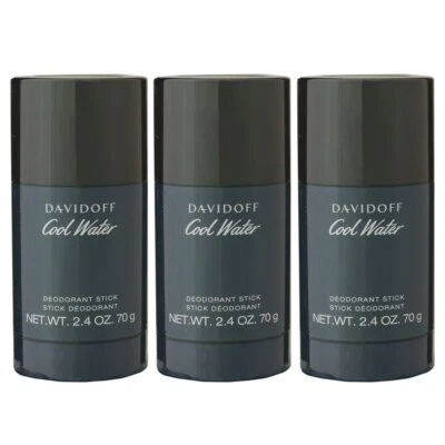 Davidoff Cool Water 3 x 70 gr Deostick Deodorant Stick Deo Stick Deodorant Set - Bild 1 von 2
