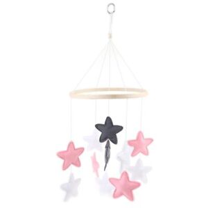 Baby Crib Felt Stars Musical Mobile Rattle Infant Cot Wind Chime Bed Bell